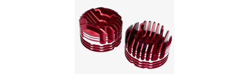 MLC cooling head with fins