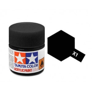 Tamiya paint acrilico X1 Black, 10ml 