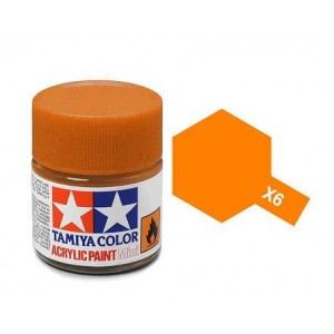 Tamiya paint acrilico X6 Orange, 10ml