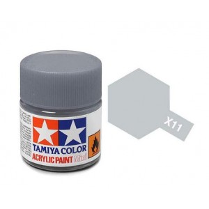 Tamiya paint acrilico X11 Chrome silver, 10ml