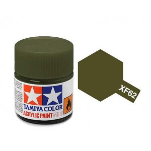 Tamiya paint acrilico XF62 Olive drab, 10ml