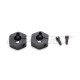 T043 Allu hex whell hub 5mm, 2pcs.