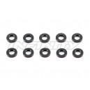 T079 Alluminium washer 3x6x1mm black,10pcs.