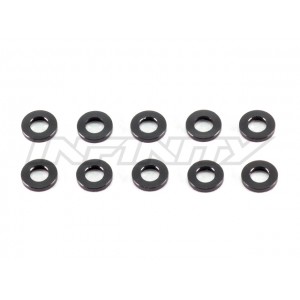 T079 Alluminium washer 3x6x1mm black,10pcs.