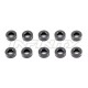 T080 Alluminium washer 3x6x2mm black,10pcs.