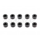 T081 Alluminium washer 3x6x3mm black, 10pcs.